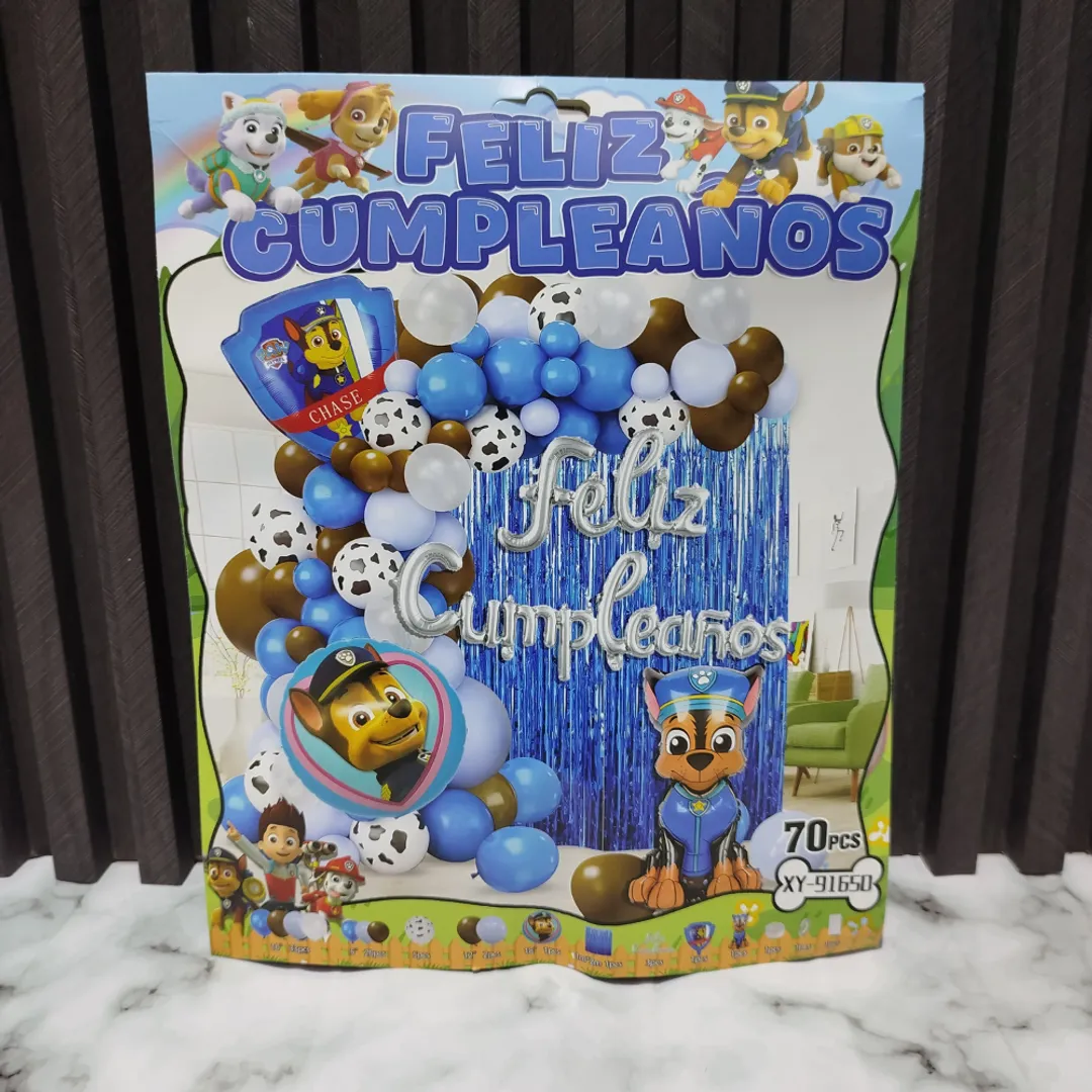 ARCO DE GLOBOS PAW PATROL