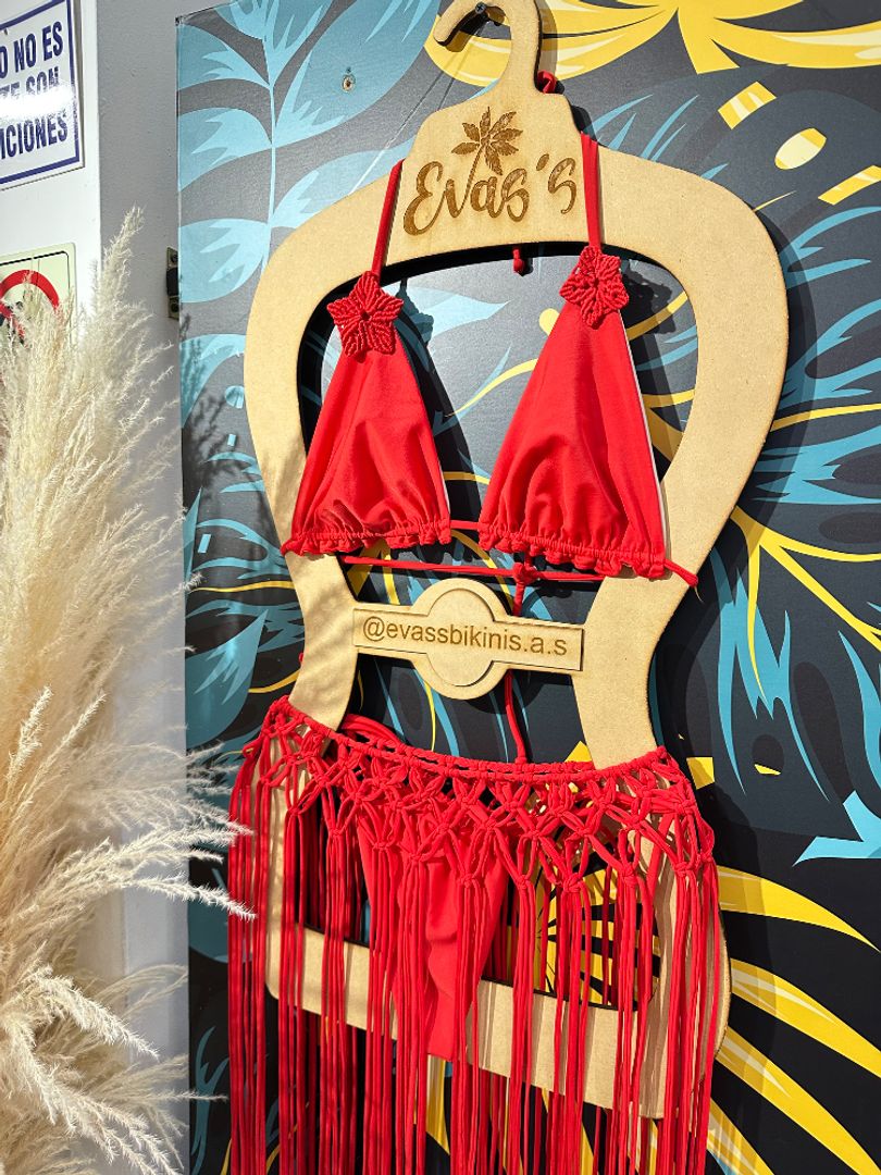 Set Kiara + falda macramé 