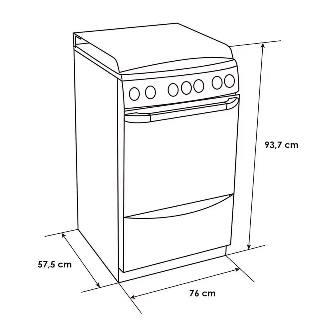 EST ABBA 6 PUESTOS GRILL PLANCHA T. VIDRIO