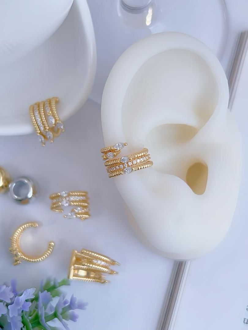 Ear cuff rodio 