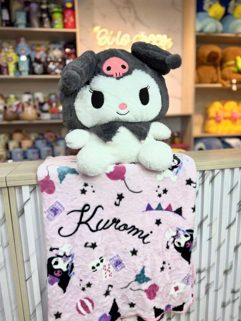 cobija  de peluche KUROMI