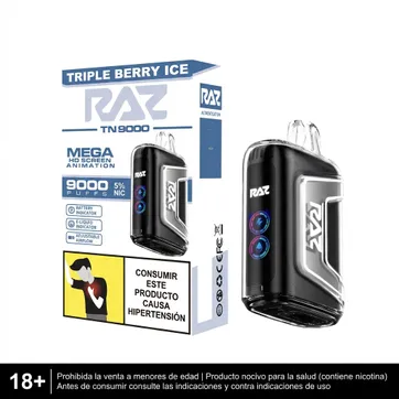 Imagen del producto Raz Triple Berry Ice 9.000 Puffs
