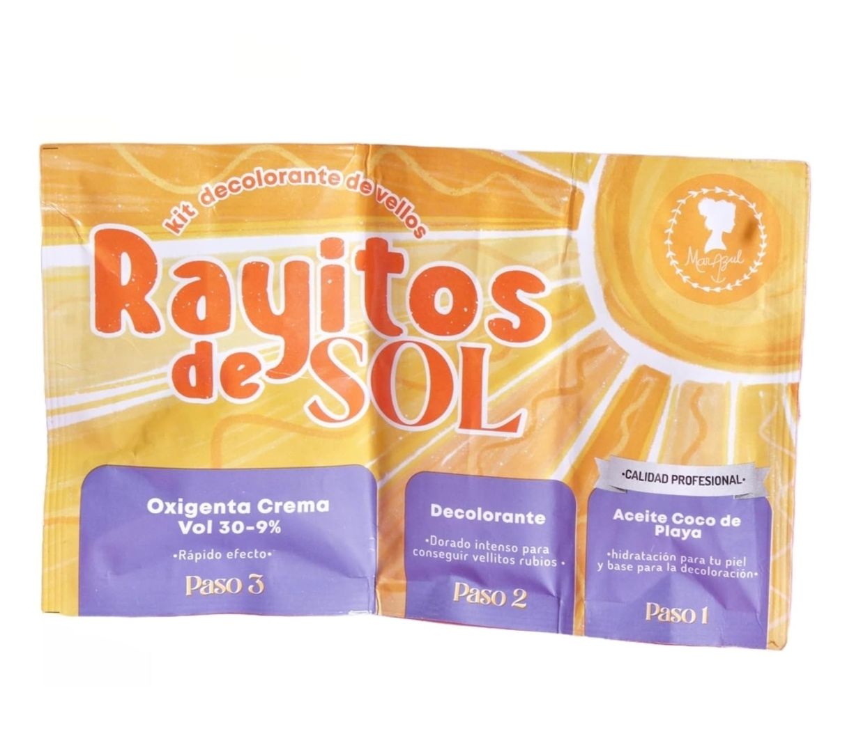 Rayitos de sol, vellos rubios 