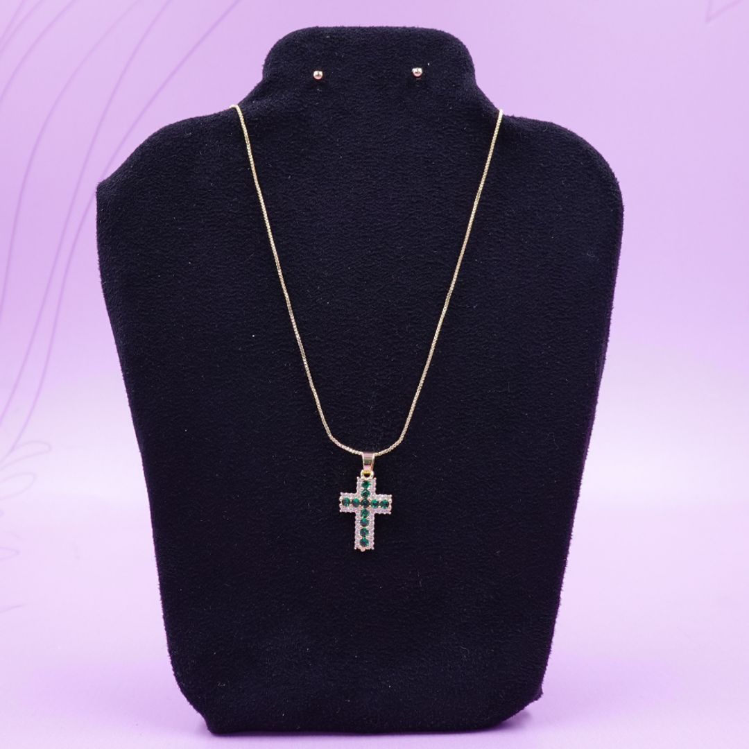 CADENA CRUZ + TOPO - CL109