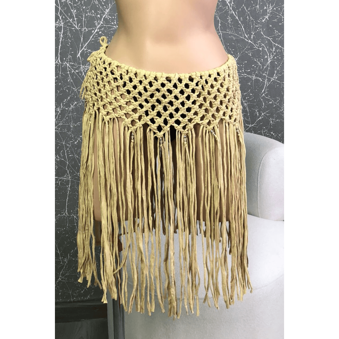 Falda Macramé corta 