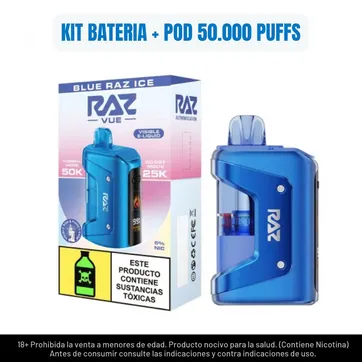Imagen del producto Raz Kit Blue Raz Ice 50.000 Puffs