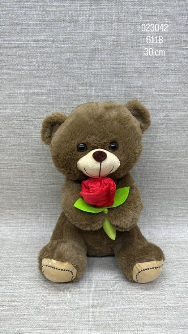 OSO CON ROSA 30 CM