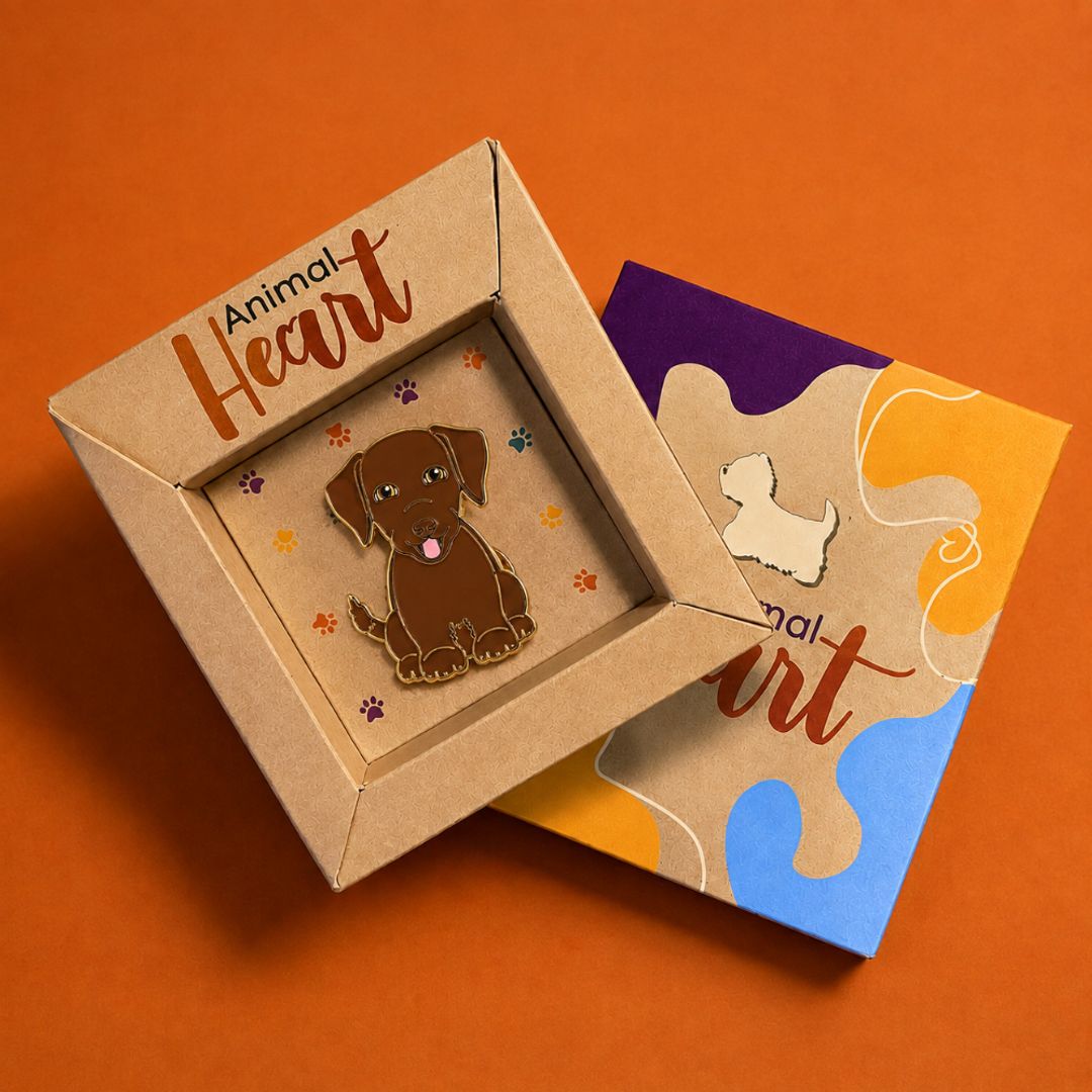 PIN LABRADOR CHOCOLATE