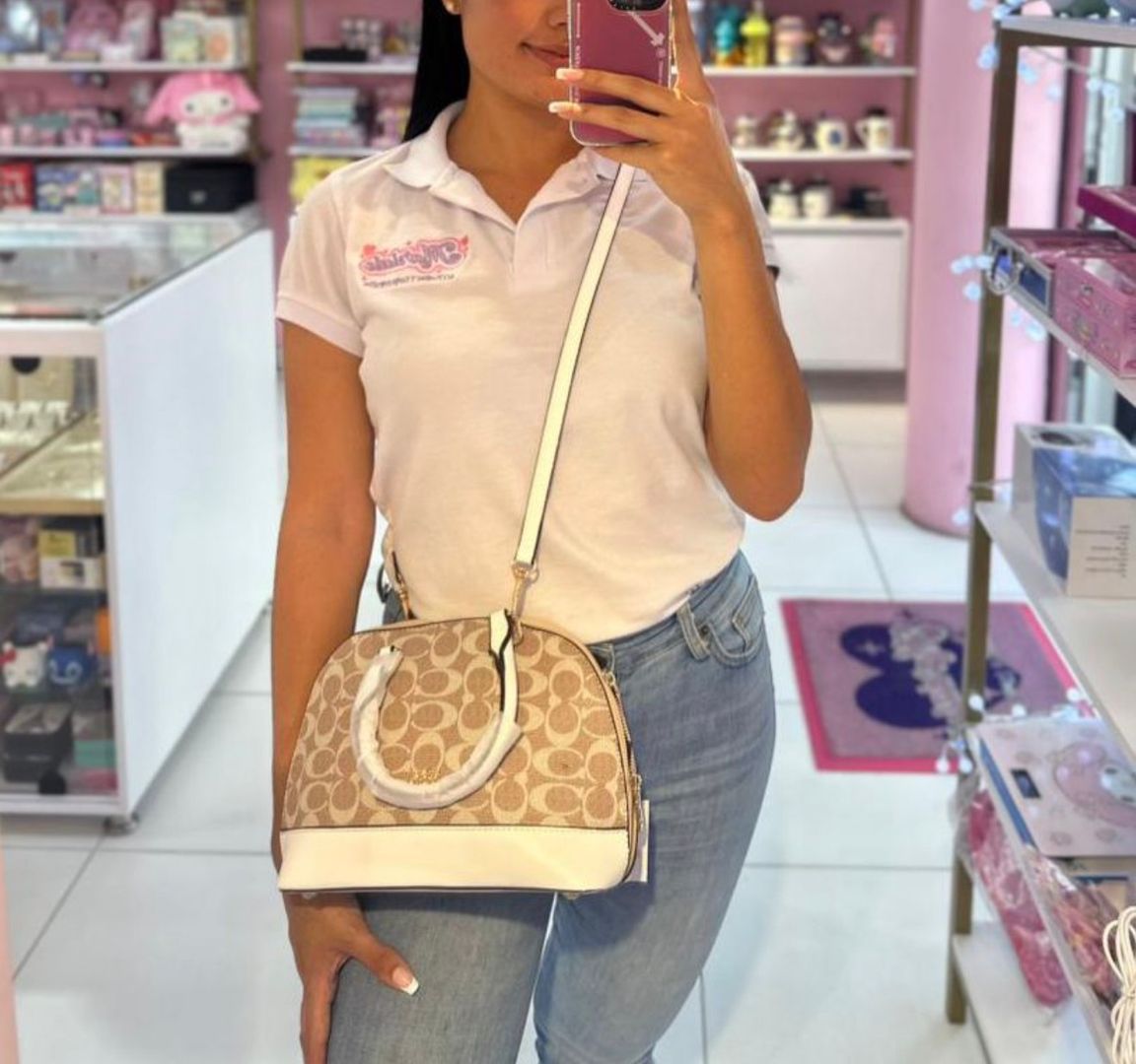 Bolso importado coach redondo 