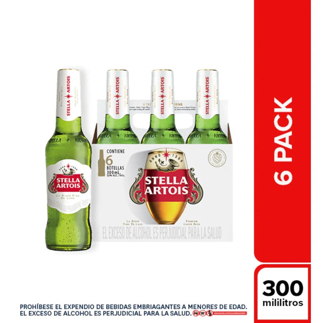 CERVEZA STELLA ARTOIS*6*300ML
