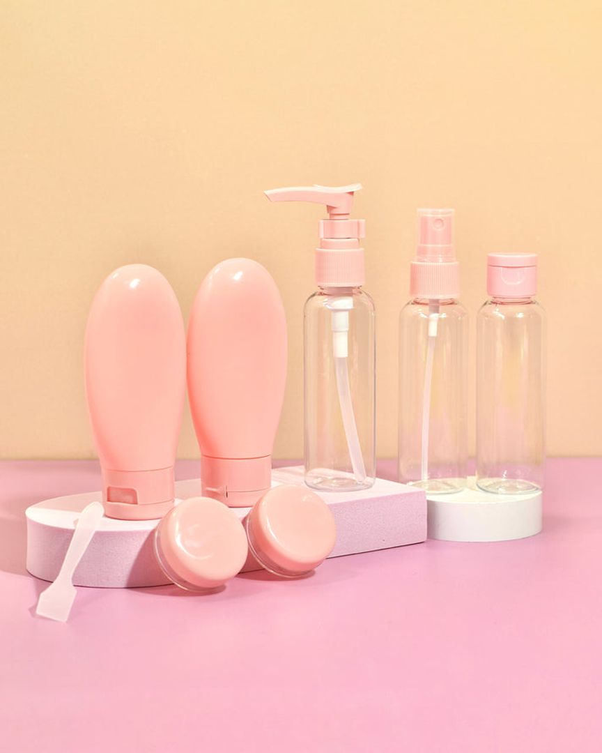 Kit de Viaje para Skincare y Maquillaje (x7 piezas)