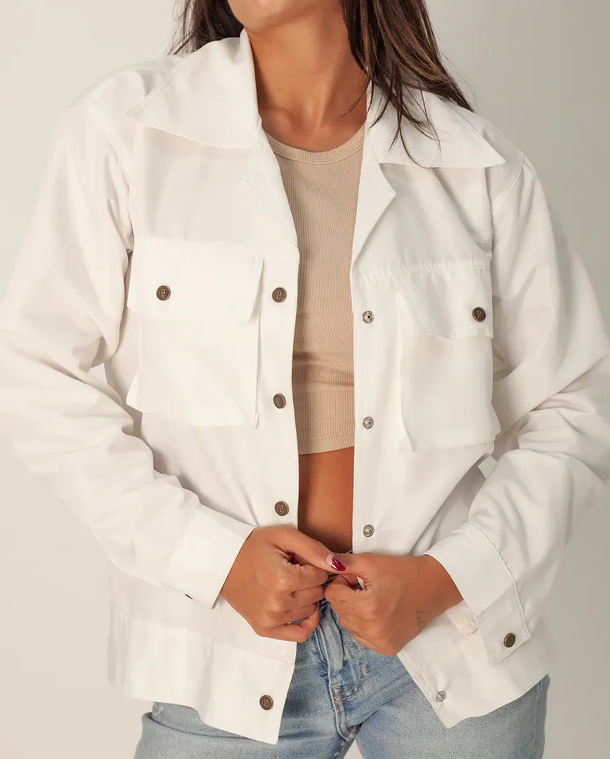 CHAQUETA PARCHITA BEIGE  M/L