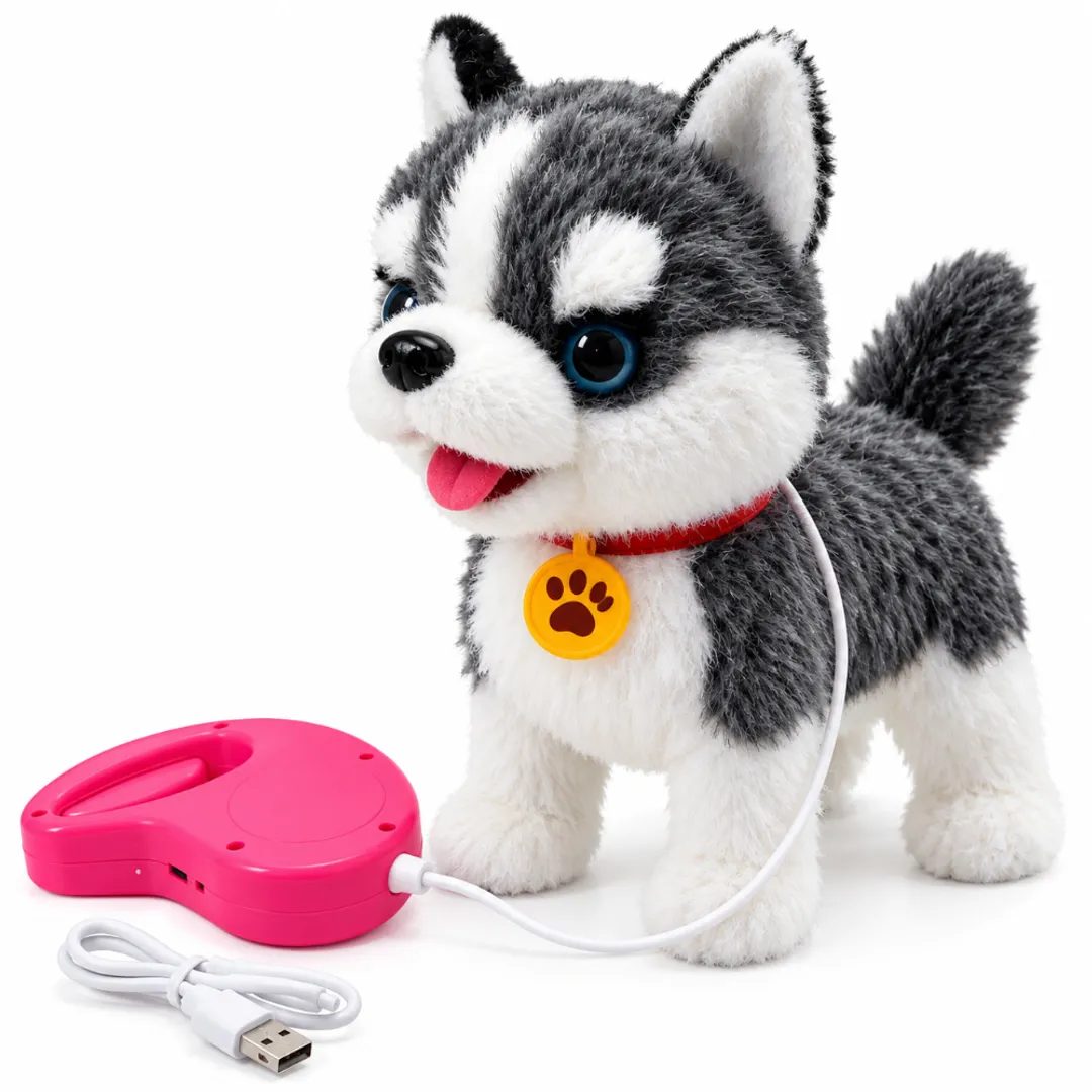 PELUCHE ROBOTICO DE PERRITOS Y GATITOS CON CONTROL