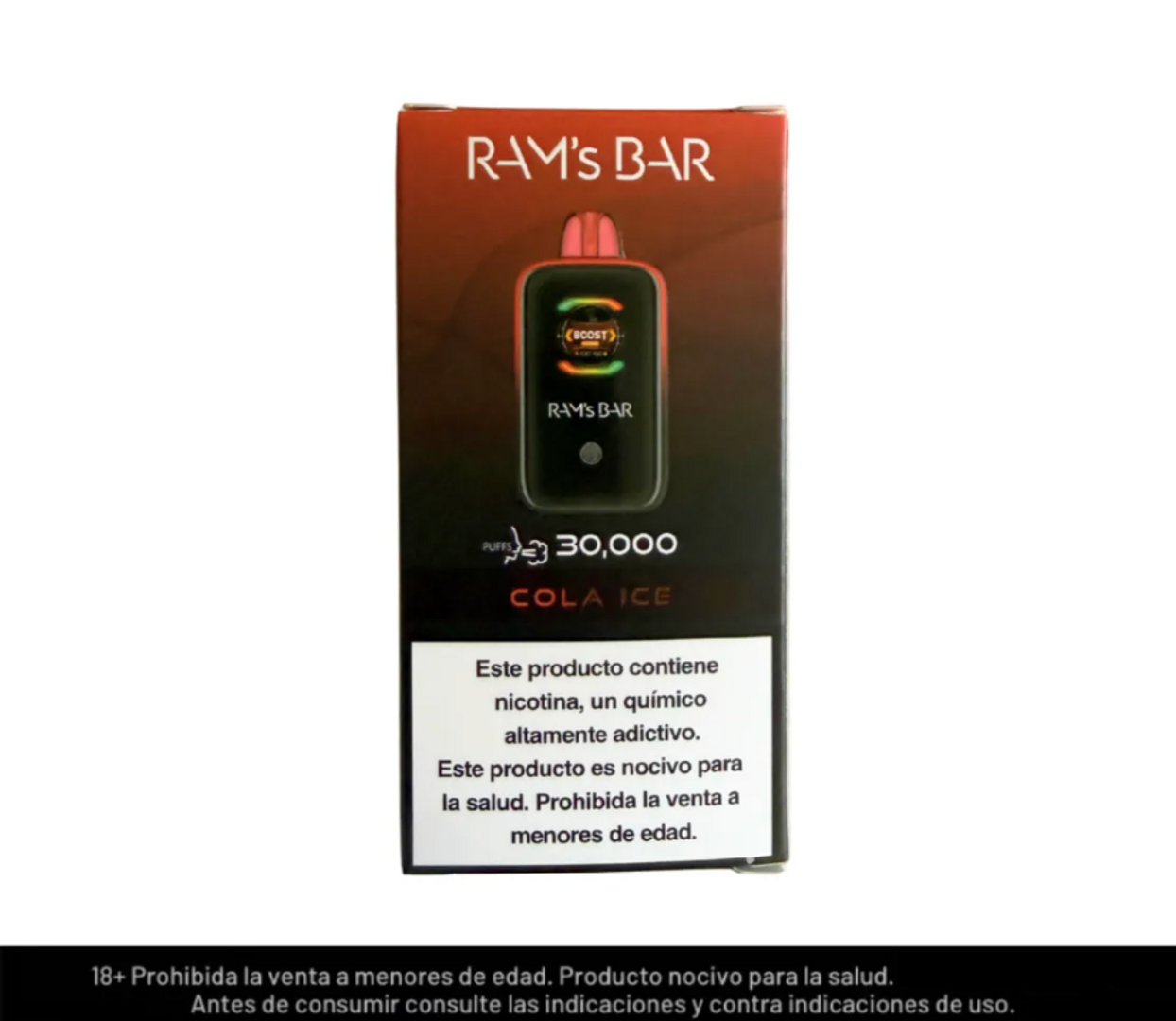 Rams Bar Cola Ice 30.000 Puffs