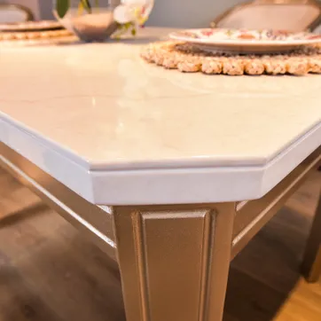 CDOR CHARLESTON CHAMPAÑA X4 PM MARMOLIZADA TAPIZ  MARFIL - imagen 4