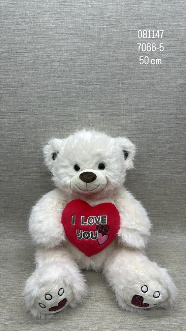 OSO CON CORAZÓN "I LOVE YOU" 50 CM