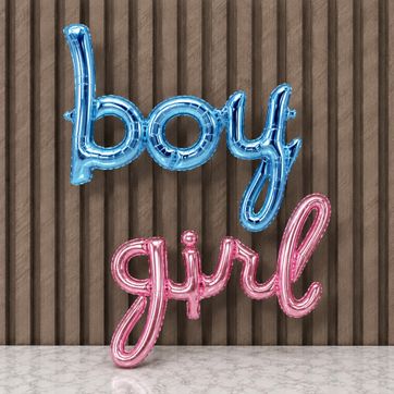 Imagen del producto LETRERO CURSIVO BOY - GIRL 