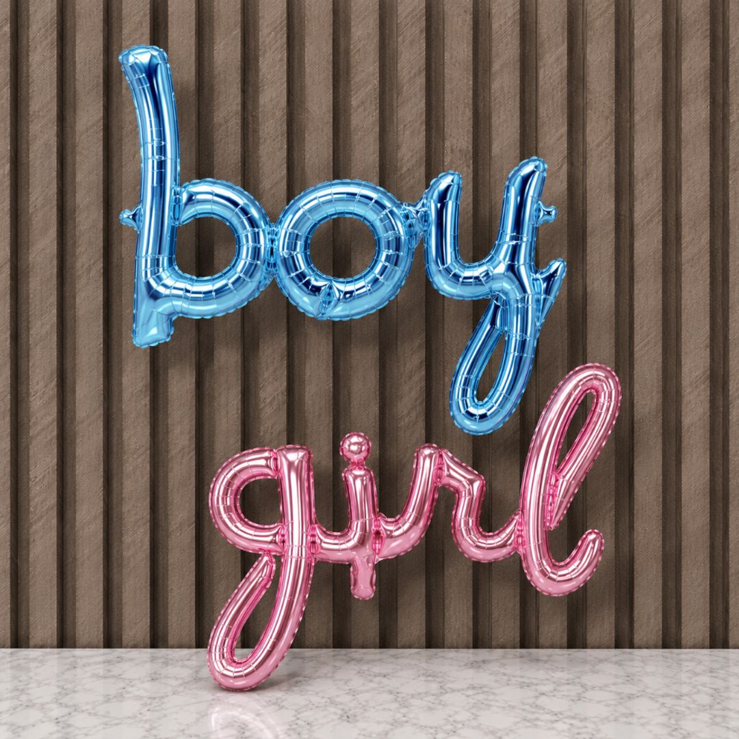 LETRERO CURSIVO BOY - GIRL 