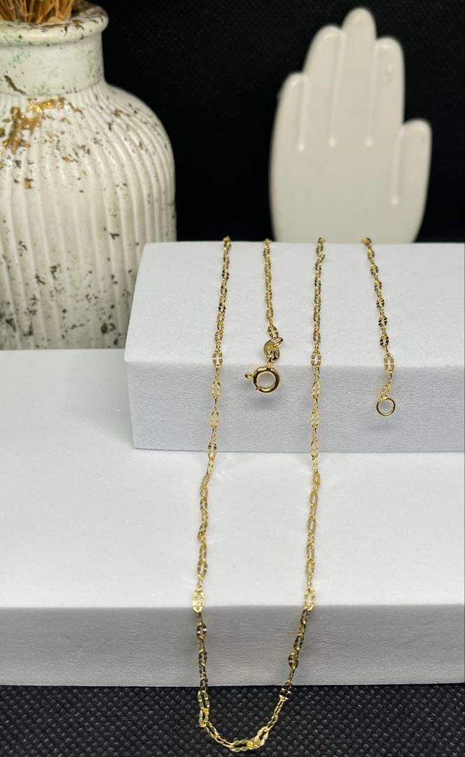 Cadena 60cm crispeta diamantada 2mm