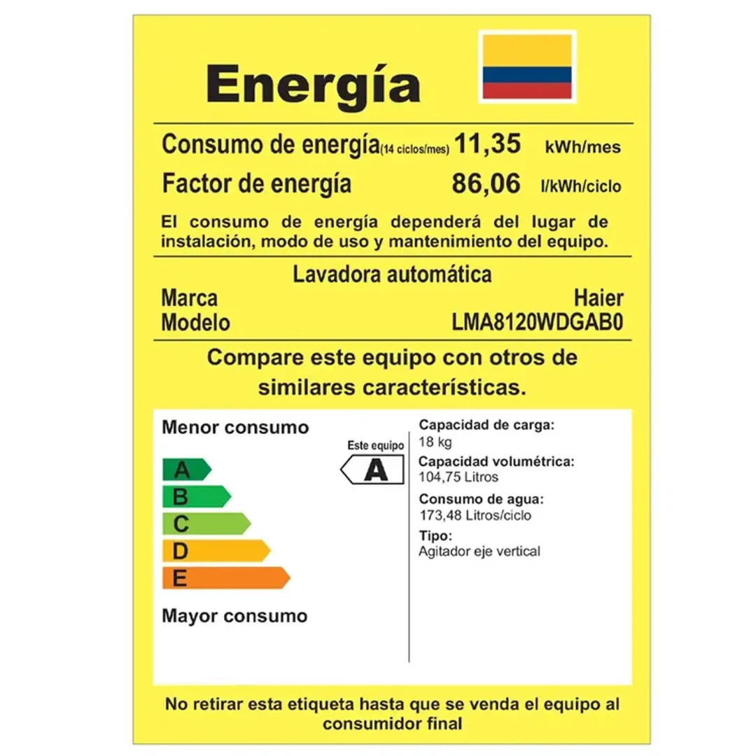 LAV MABE AUT 18KG-40LBS DIAMOND