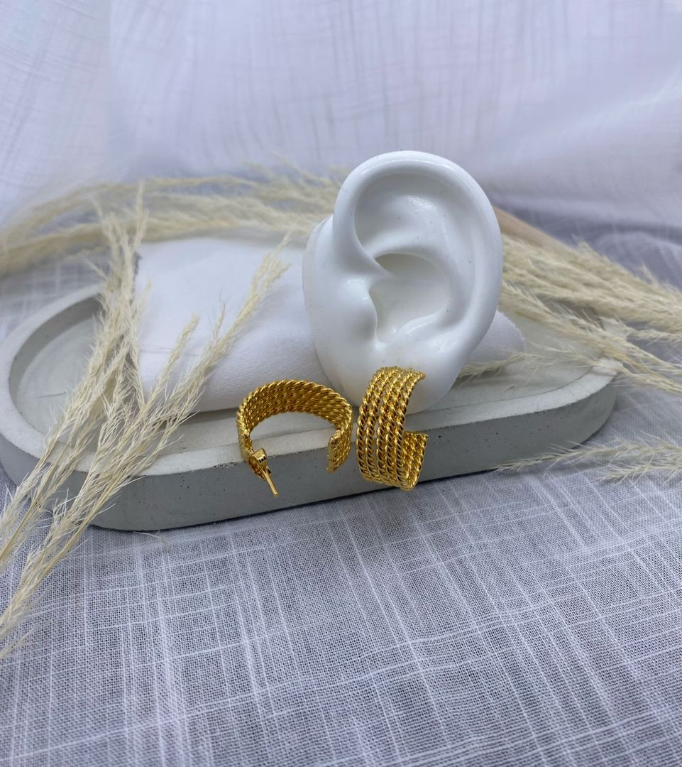 Topo candonga, bronce con baño de oro 