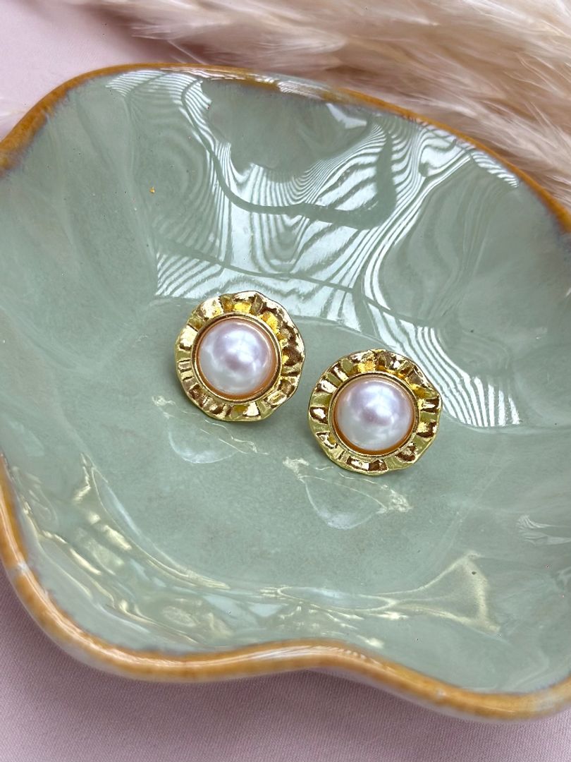 Arete círculo perla 