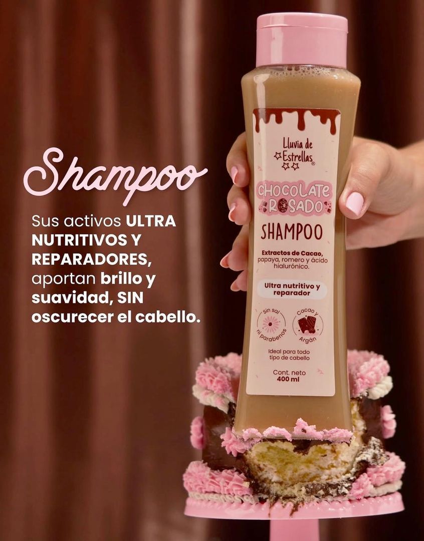 LLUVIA DE ESTRELLAS SHAMPOO CHOCOLATE ROSADO