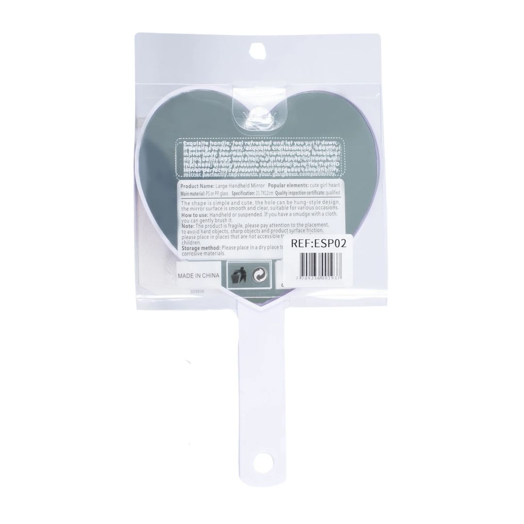 Espejo de mano corazón