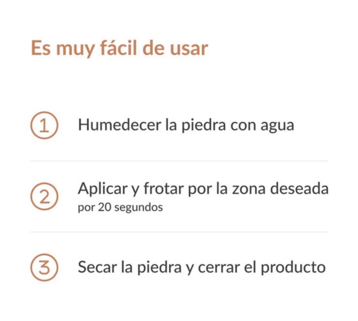 Desodorante de piedra alumbre