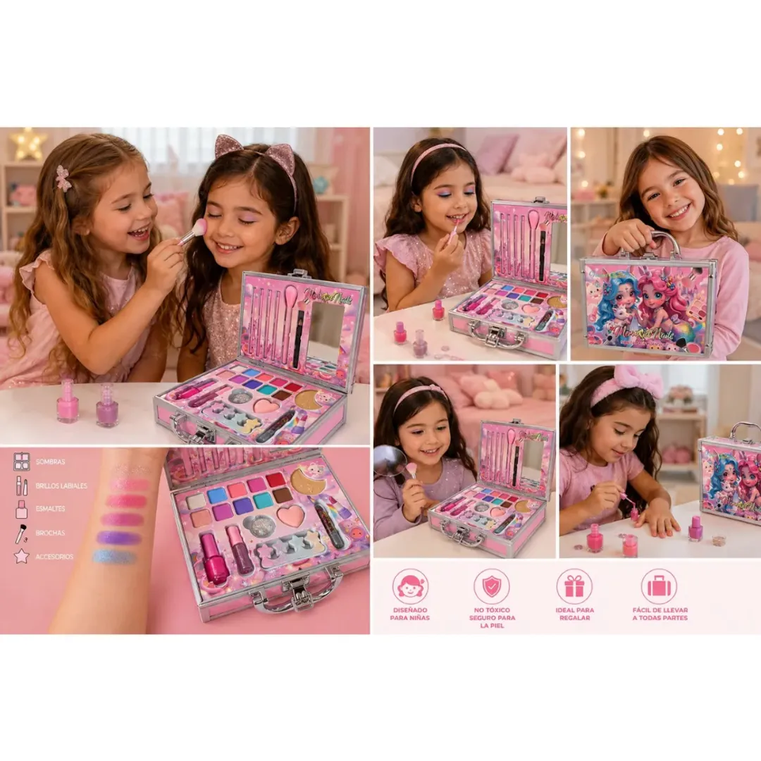 MALETIN DE MAQUILLAJE INFANTIL CON ACCESORIOS FAIRY