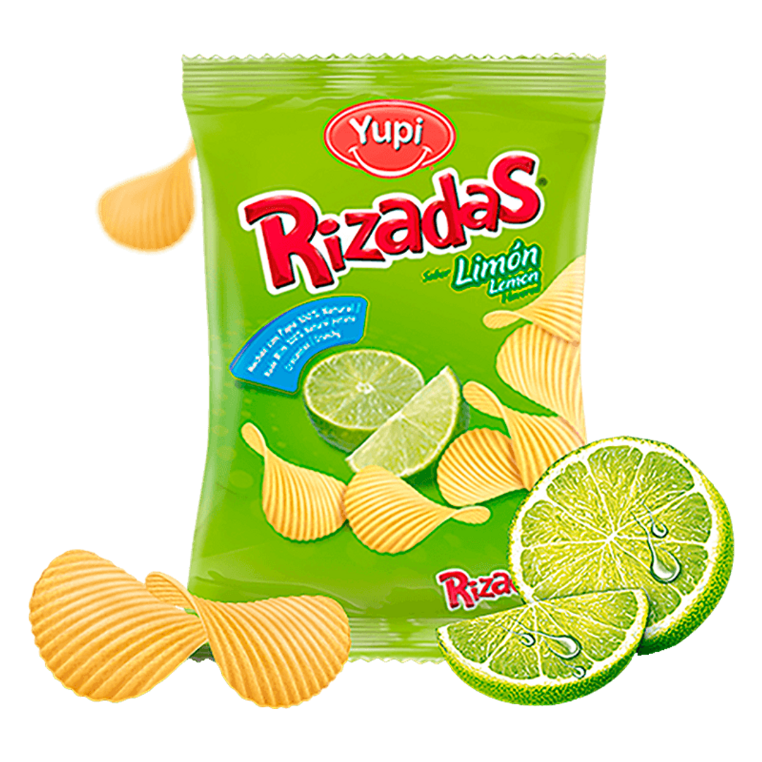 PAPA YUPI RIZADA LIMON*36G