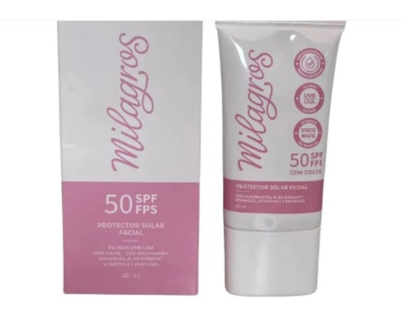 Protector Solar Con Color Milagros 40ML