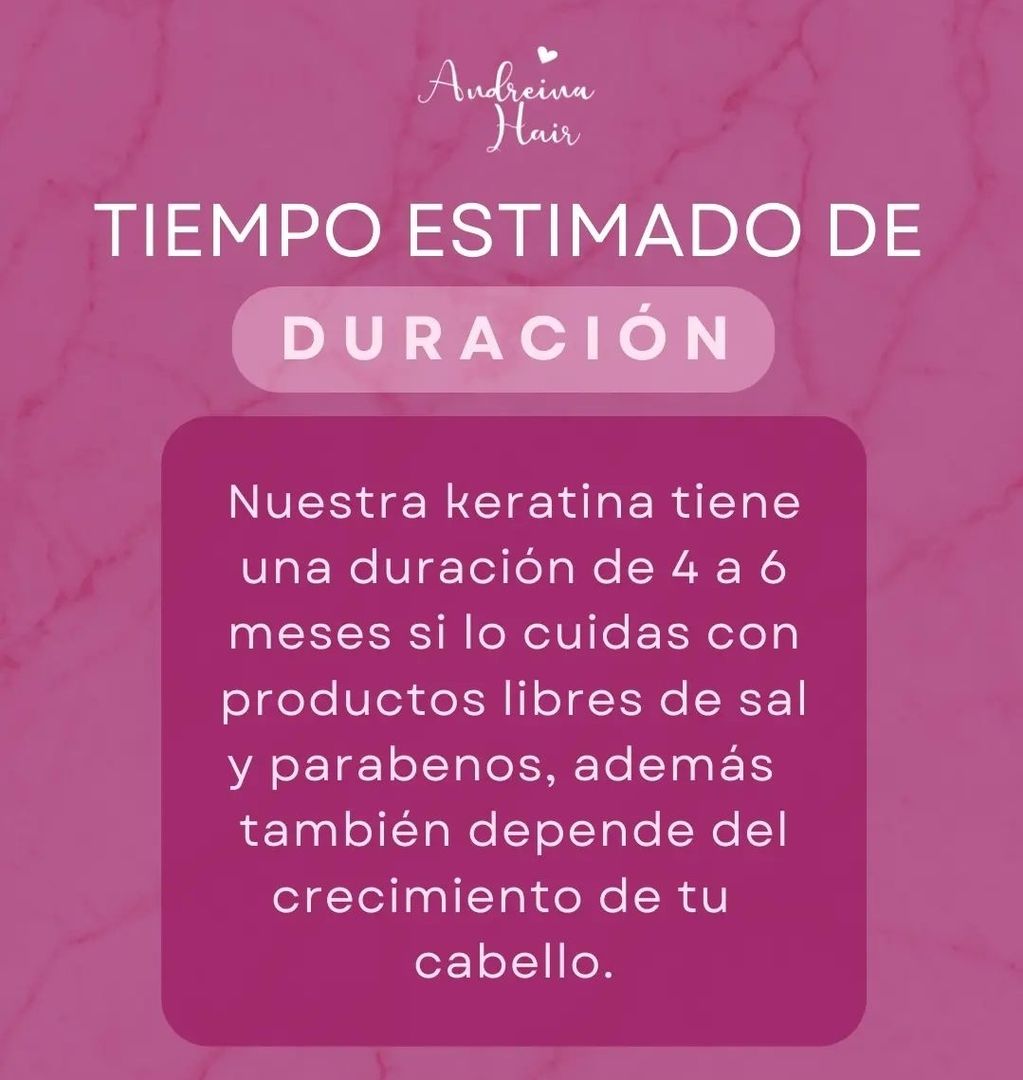 Kit de keratina orgánica “Andreina Hair” 250 ml