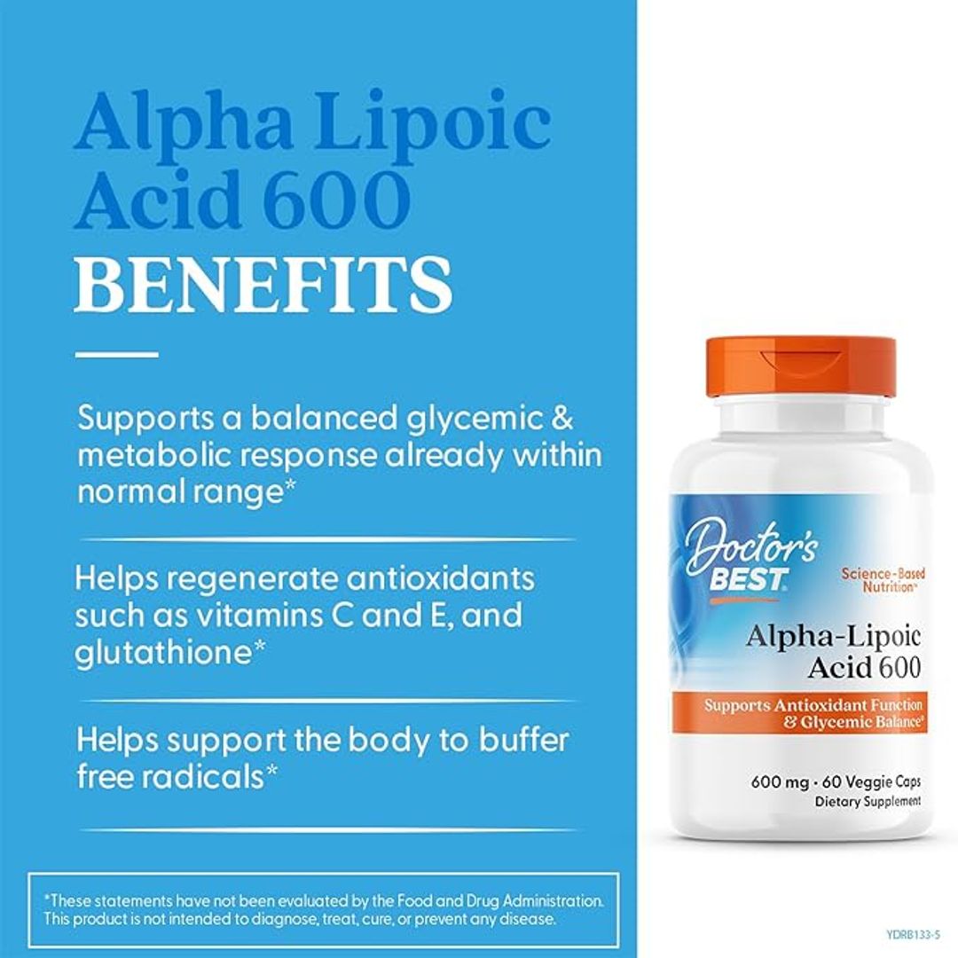 Acido alfa lipoico 600MG  60 CAP DOCTORS BEST