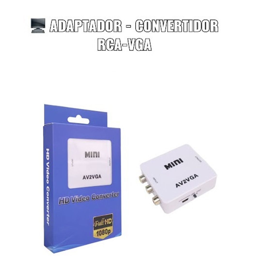 ADAPTADOR CONVERTIDOR RCA-VGA