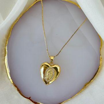 Imagen del producto Cadena corazón Guadalupe 