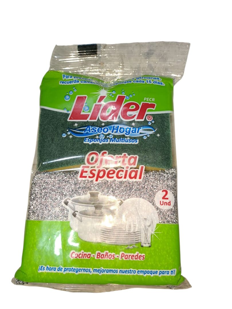 COMBO ESPONJA DOBLE USO + DORADA LIDER