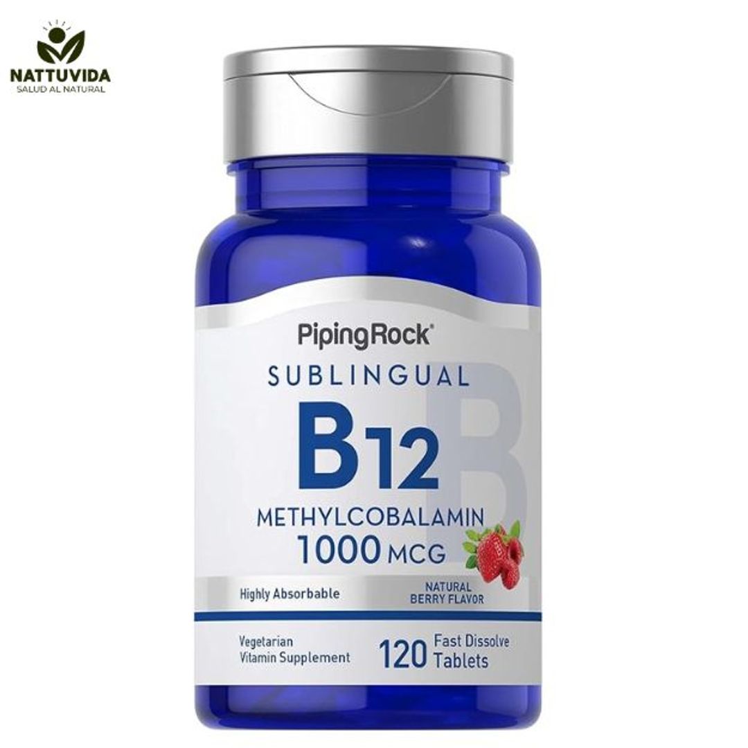 Vitamina B12 Sublingual 1000MCG 120Tablets PIPINROCK