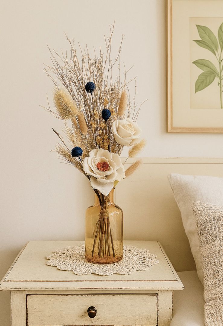 Ramo Flores Preservadas y Tela VENDIDO 