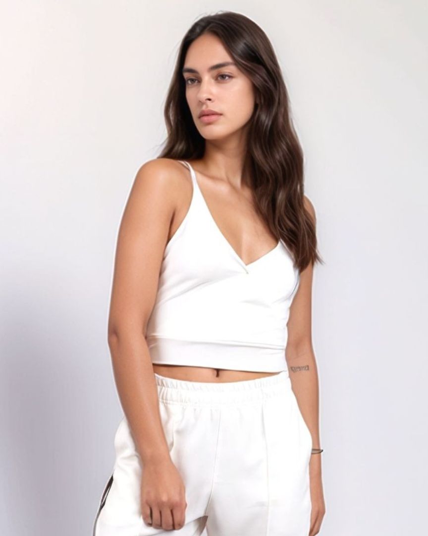CROP TOP TIRAS ACETATO 