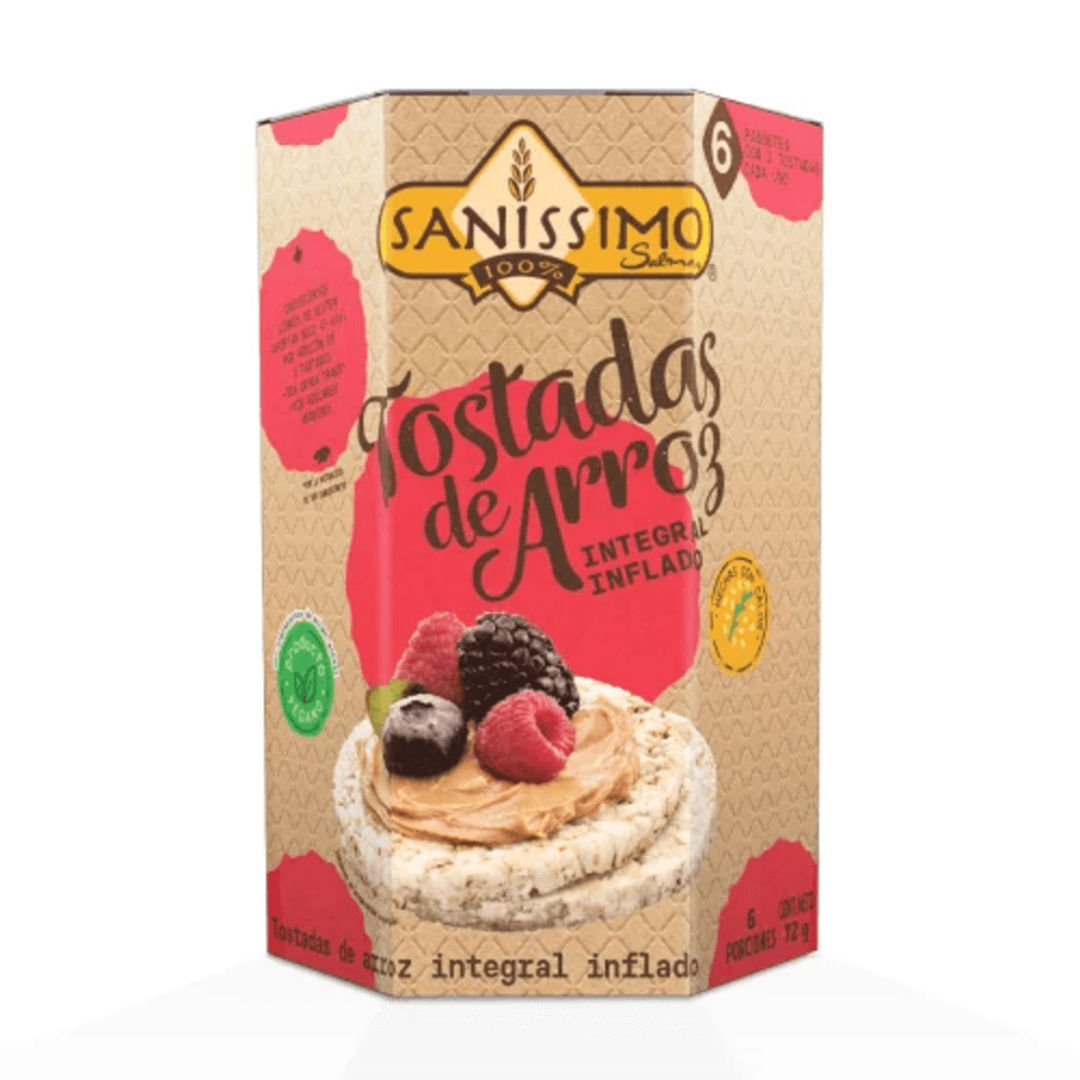 TOSTADAS ARROZ INTEGRAL SANISSIMO*72G