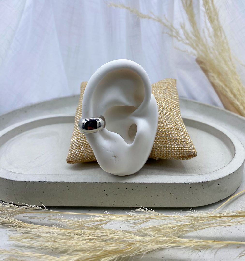 Earcuff plateado, covergold 