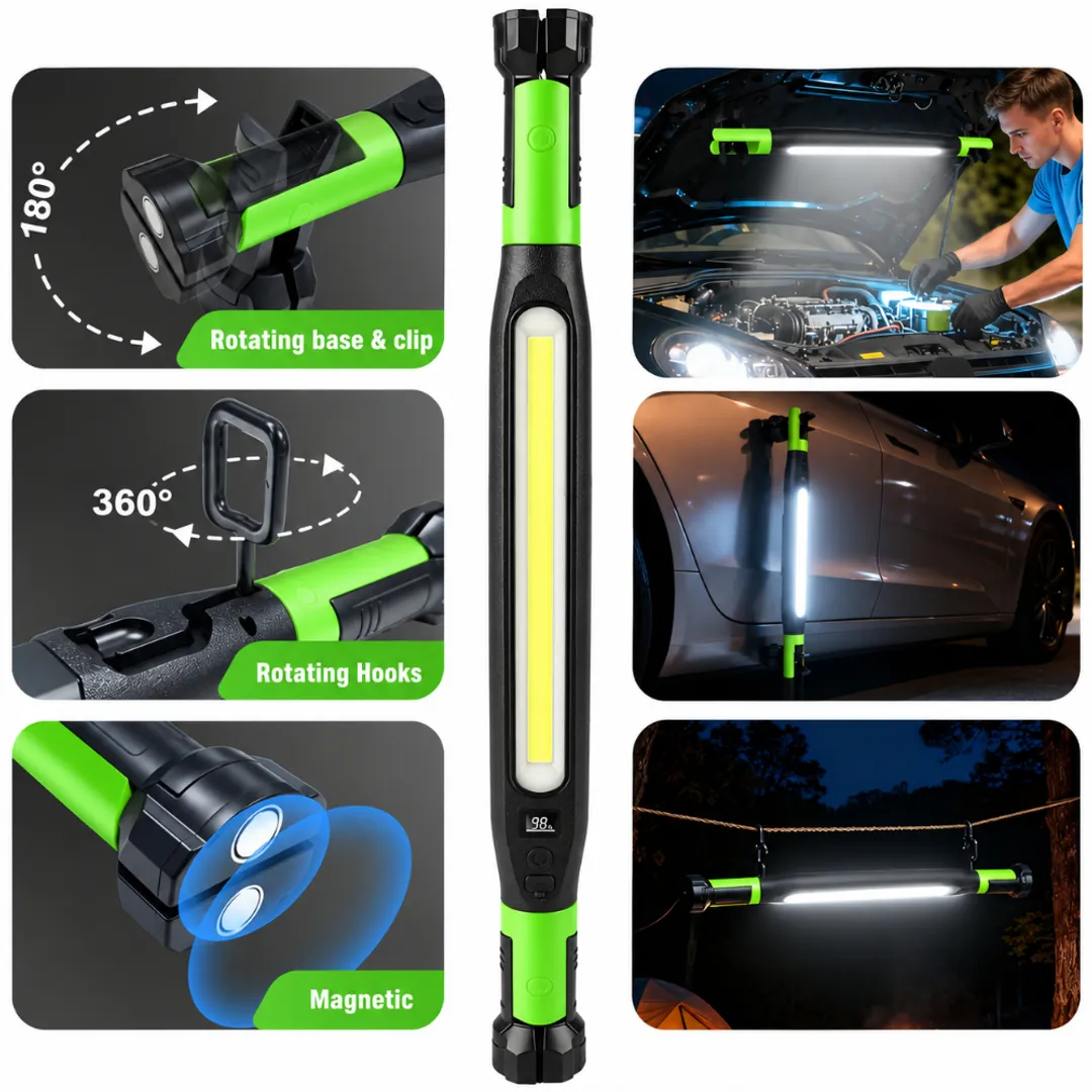 BARRA DE LUZ LED LAMPARA DE TRABAJO CON GANCHO MAGNETICO