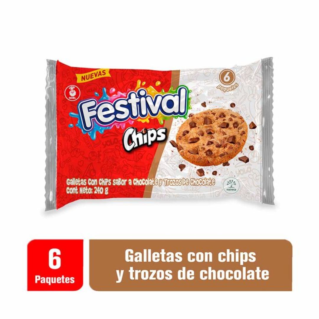 GALLETA FESTIVAL CHIPS*6