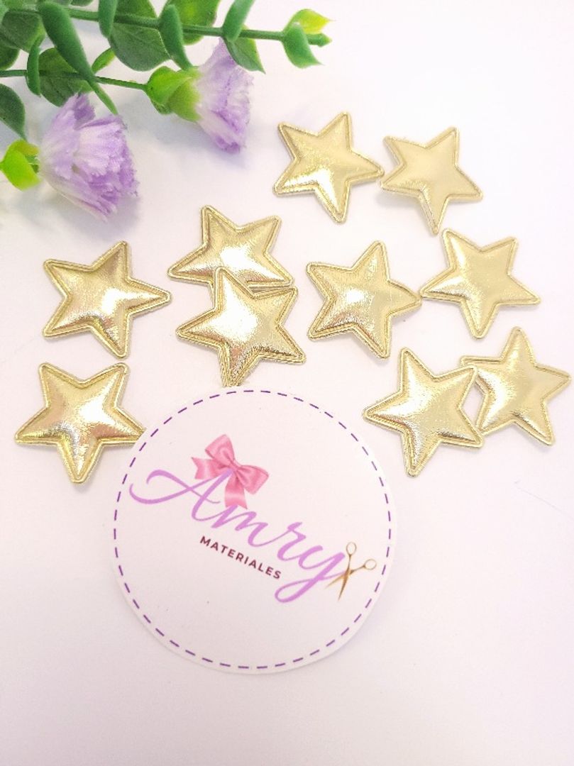 Kit 10 Unid. 2.5cm Estrellas Doradas 