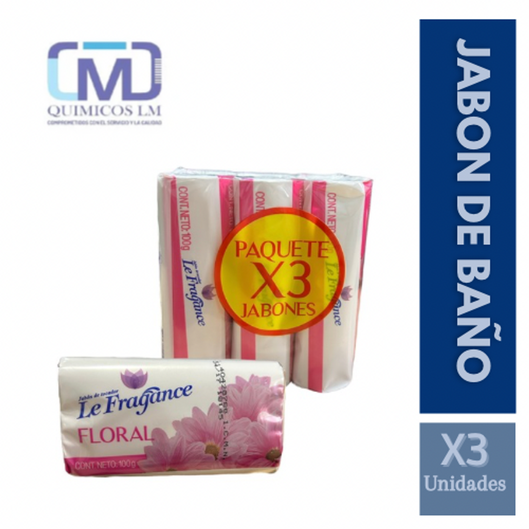 JABÓN DE BAÑÓ LE FRAGANCE X3 UND