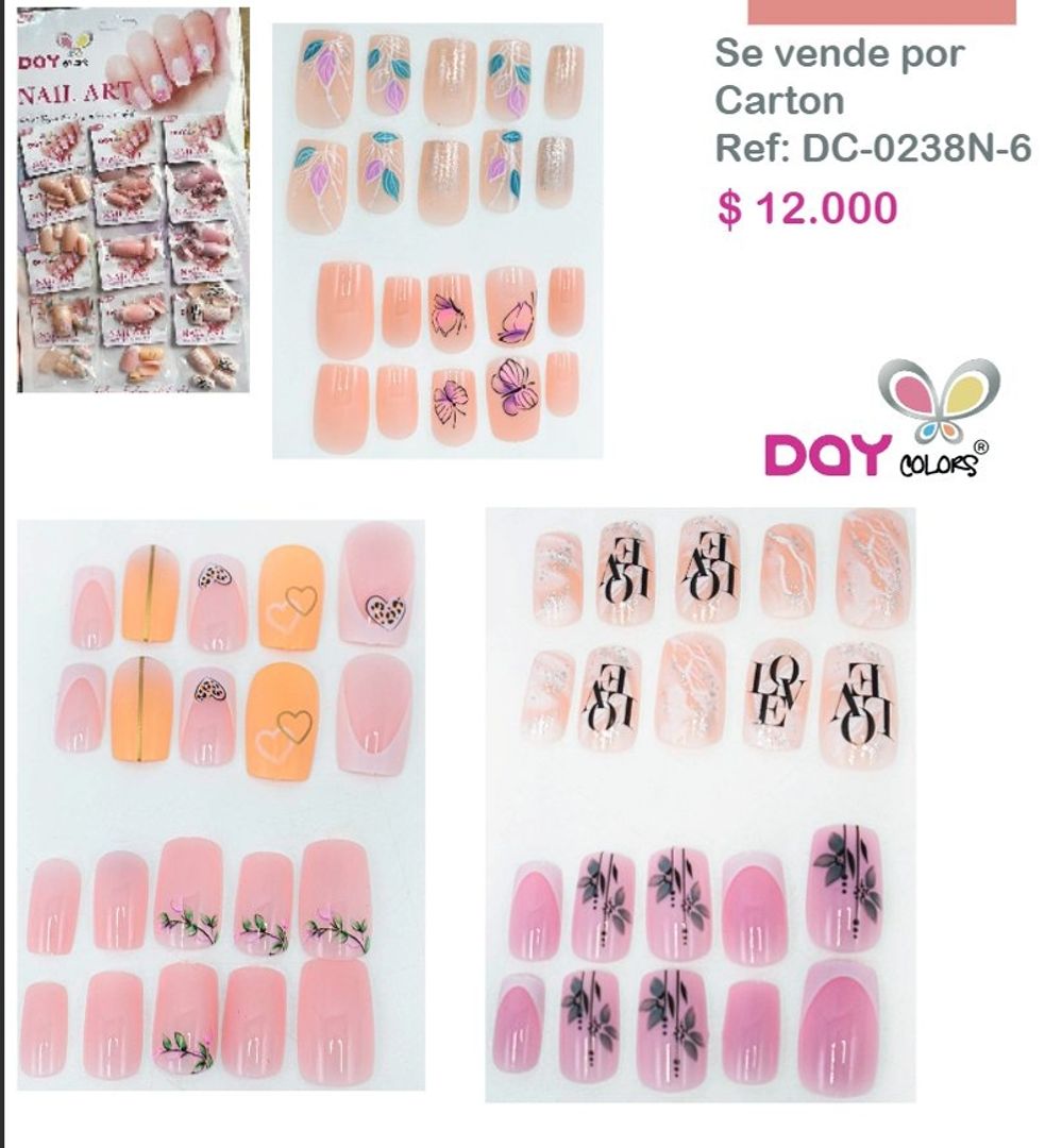 DC0238N-6 UÑAS DECORADAS