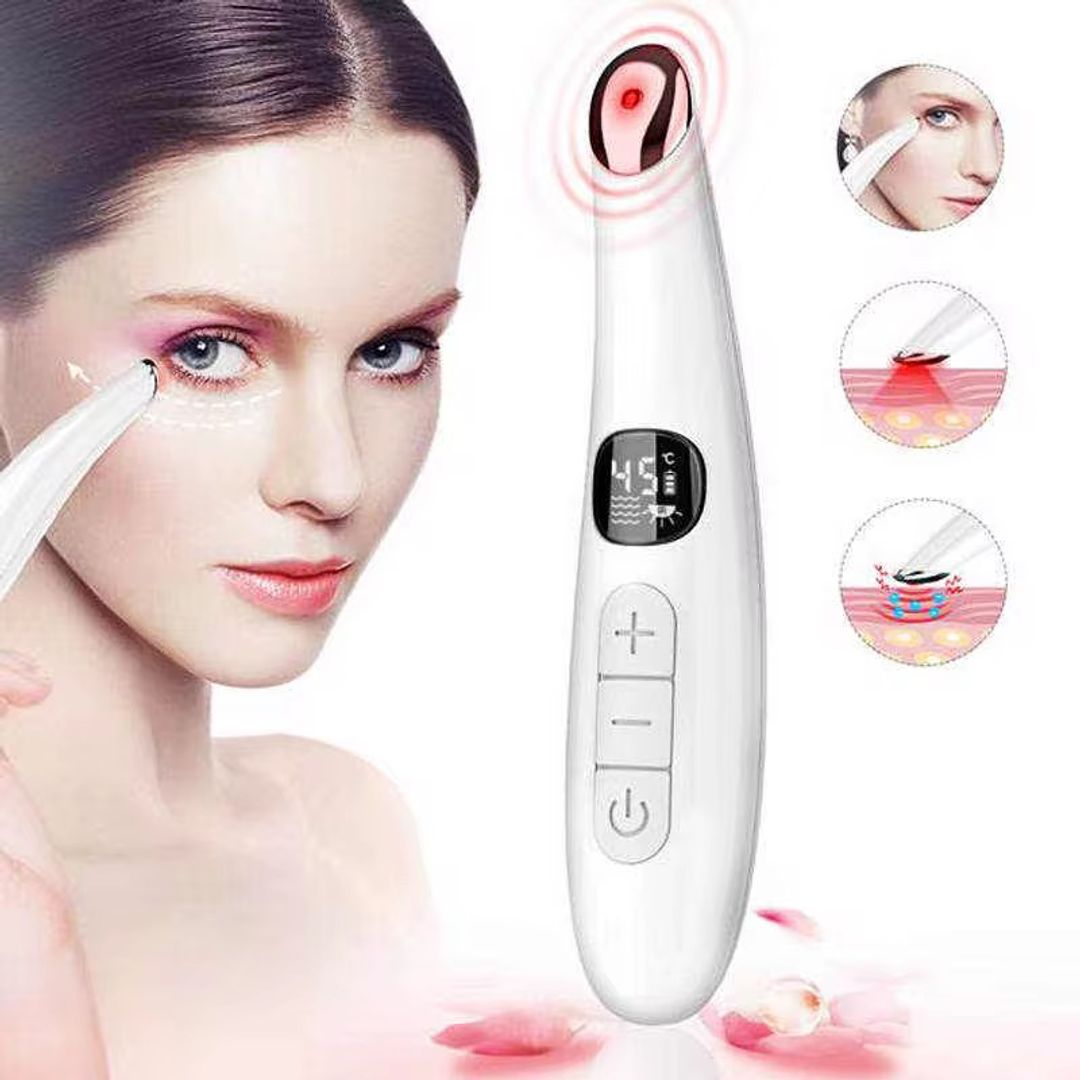 Masajeador facial térmico con vibración 