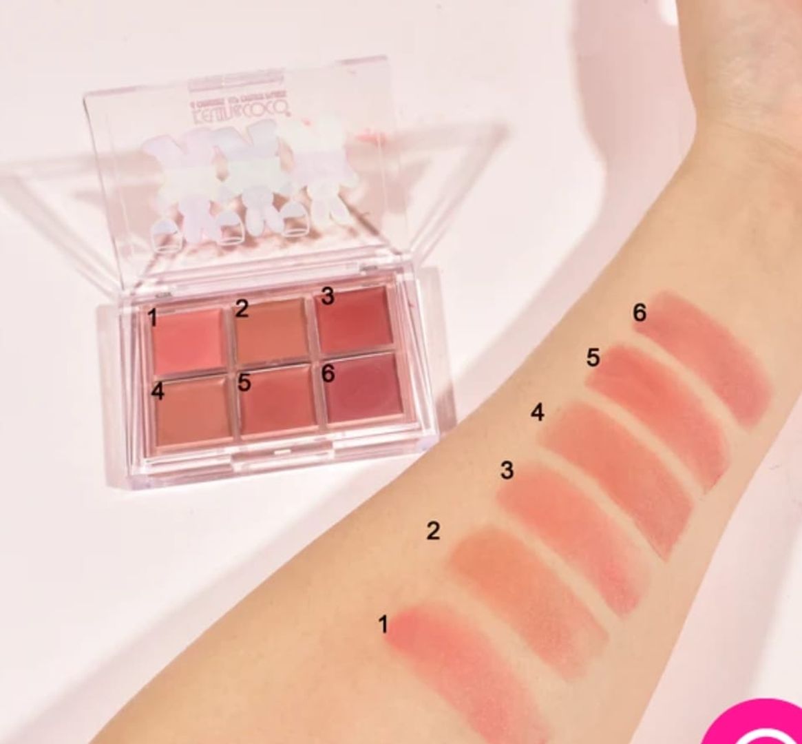 20A- PALETA DE LIP GLOSS PARA LABIOS *6 TONOS 