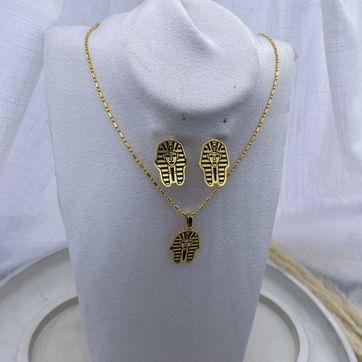 Imagen del producto Juego en bronce con baño de oro